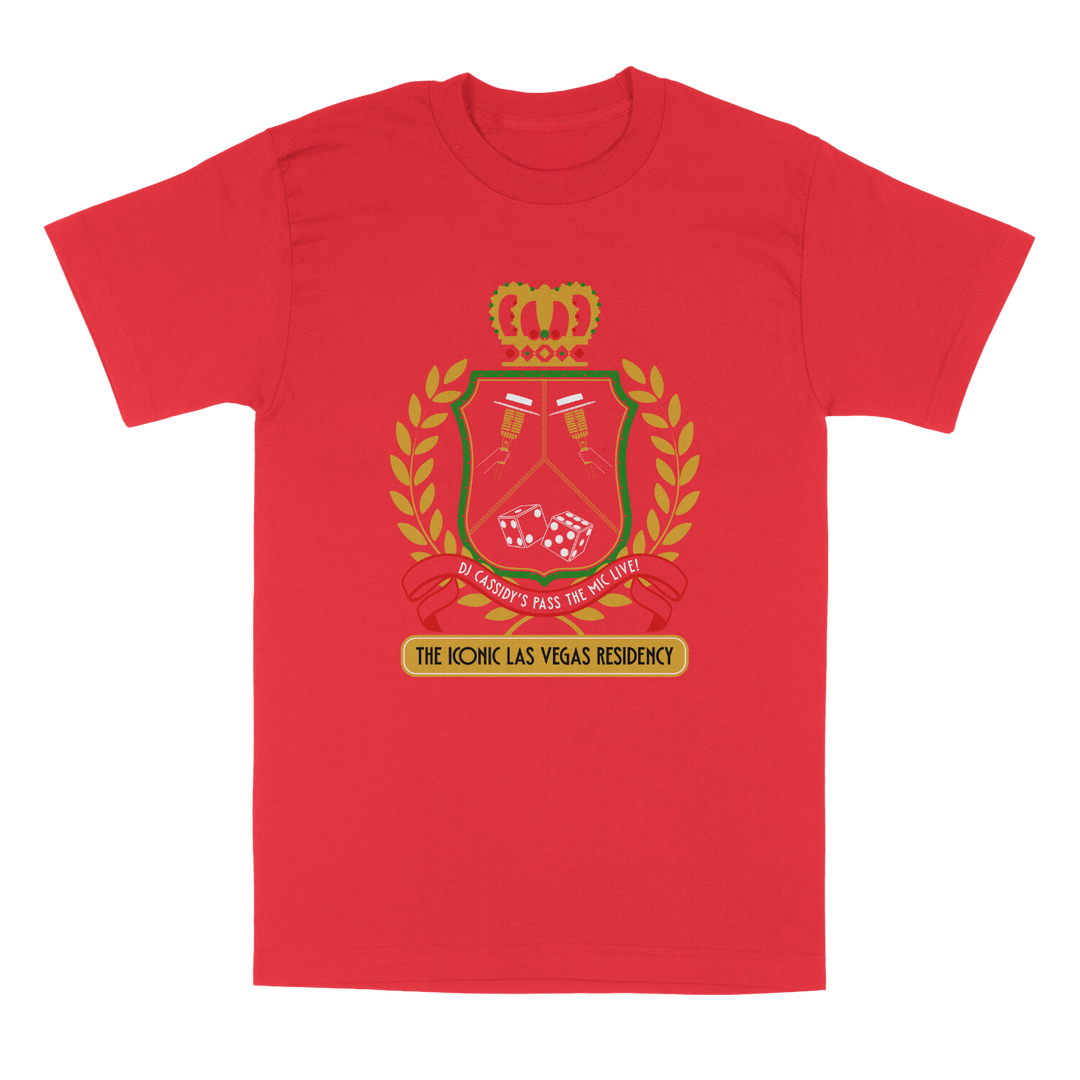 Red Las Vegas Crest Tee