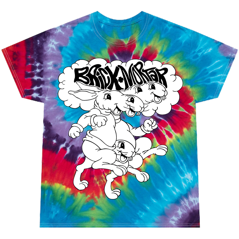 Brick + Mortar Trippy Bunny Tie-Dye Tee